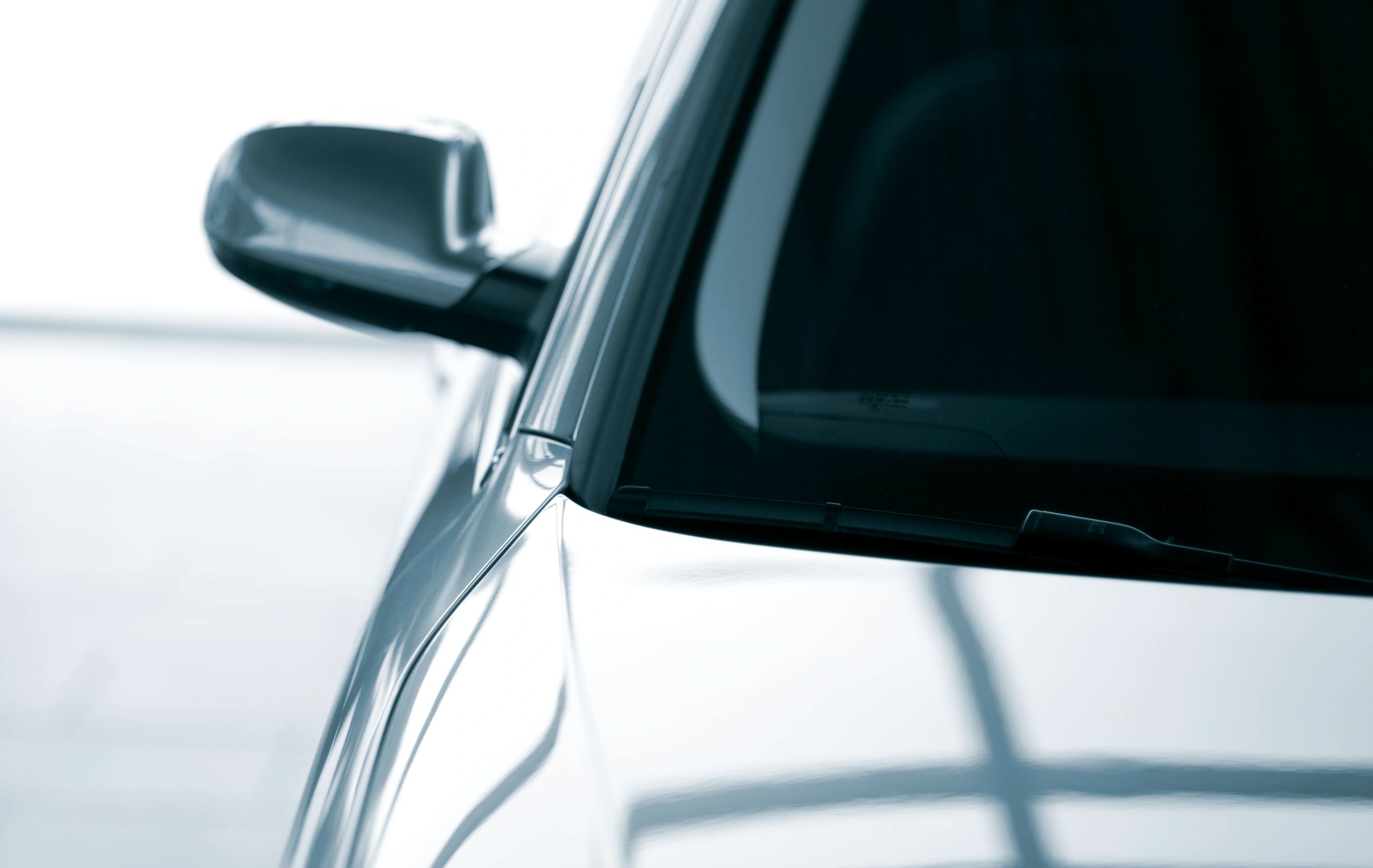 Vehicle parked with dark tinted windows
